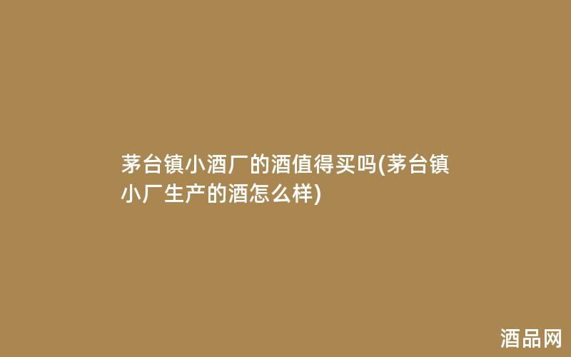 茅台镇小酒厂的酒值得买吗(茅台镇小厂生产的酒怎么样)