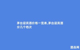 茅台迎宾酒价格一览表,茅台迎宾酒分几个档次