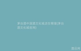 茅台酒中国酒文化城店在哪里(茅台酒文化城官网)